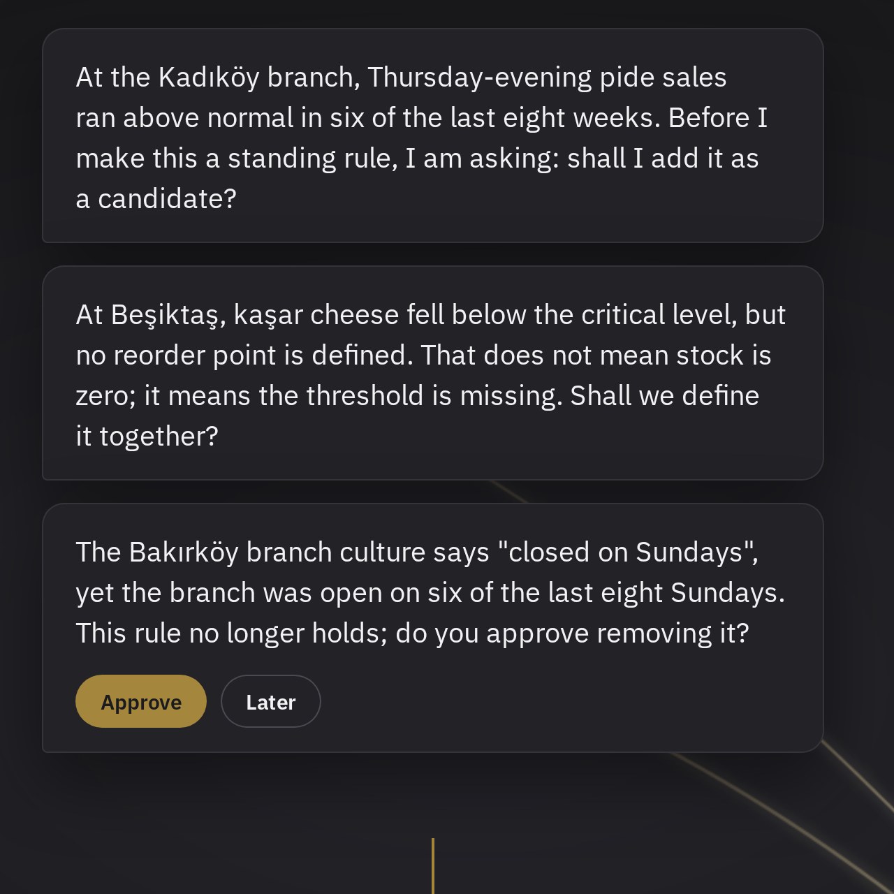 Three Talos proposals